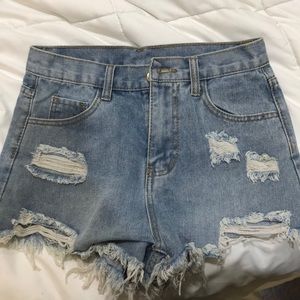 SHEIN high wasted jean shorts